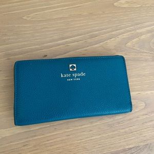 Kate Spade turquoise wallet